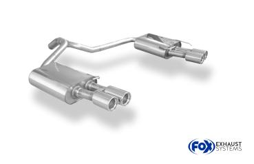 Endschalldämpfer rechts/links - 2x80 Typ 13 rechts/rechts passend für: Ford Mondeo IV 1,6l 2,0l + 1,6l TDCi - 2,2l TDCi Fließheck